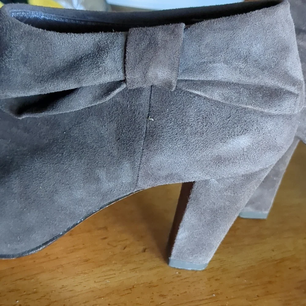 kate spade Brown Suede Ankle Booties